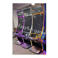 Vente flash : borne d'arcade incurvée multi-jeux de 43 pouces, nouvelle machine de jeu de compétences, jeux Fusi*n, métal, 220V, arcades VGA