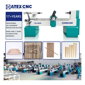 فترة إنتاج قصيرة وتسليم سريع ماكينة خراطة الخشب الصغيرة CNC CK-0820 مع وظائف كاملة