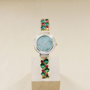 Reloj de Pulsera de Lujo 2024, Oro <span class=keywords><strong>Rosa</strong></span> PVD, Latón, Cuarzo, con Esfera de Cristal, 5mm de Grosor de Caja, Movimiento de Agujas, para Mujer - Product Image 2