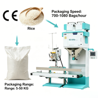 Ewinall DCS-50FB3+ Báscula Inteligente de Un Botón para Empacar Arroz, Máquina de Llenado y Embolsado de Arroz de 5-25 kg