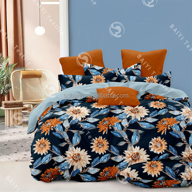 Juego de ropa de cama con funda de almohada, juego de sábanas de