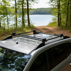 Porte-kayak J-Bar, capacité de charge de 220 lb, support de toit de voiture avec sangles de fixation, montage universel en acier - Product Image 2