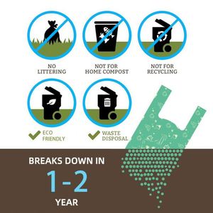 Fabricant en gros, sacs à déchets pour animaux de compagnie biodégradables personnalisés, sacs de collecte, sacs à litière pour chats compostables avec poignée - Product Image 6