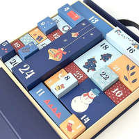 FAVORCRAFTS Boîtes cadeaux en carton personnalisées de luxe à double porte avec ruban, calendrier de l'avent de Noël, surprise, anniversaire, emballage cosmétique