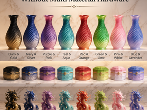 Filamento PLA de Seda Bicolor de 1.75mm y 1kg, Degradado de Seda de Dos Tonos, Baja Contracción, Filamento para Impresora 3D, Compatible con Todas las Impresoras - Product Image 3