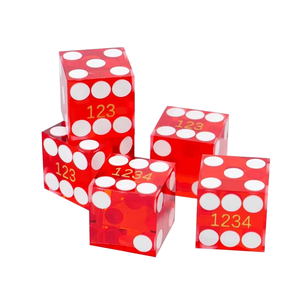 Bán buôn số lượng lớn 19mm vuông nhiều màu rắn Acrylic 6 mặt Cube <span class=keywords><strong>Dice</strong></span> với dấu chấm màu trắng cho DND Trò chơi cờ bạc và giáo dục - Product Image 4