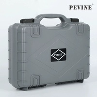 Boîte à outils portable légère V45 PEVINE pour logo OEM personnalisé, en plastique PP épais de 3,5 mm, antichoc, surface givrée, pour équipement