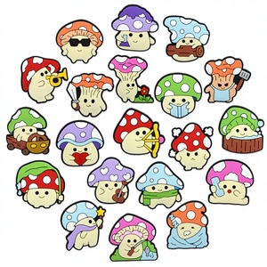 Customize Cute Women's Clog <b>Shoes</b> Charms Junk Case Charm DIY <b>Soft</b> PVC <b>Shoe</b> Buckle Mushroom Decoration Accessories Wholesale - Product Image 3