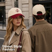 Casquette BSCI personnalisée brodée vintage de haute qualité, non structurée, avec fermeture à boucle métallique réglable, en polyester/coton Oxford, motif Argyle Fruit