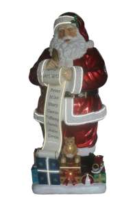 Santa Claus con una lista de regalos, con 5 luces y 17 tiras de luces - Product Image 2