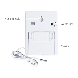 <span class=keywords><strong>Thermomètre</strong></span> numérique intérieur/<span class=keywords><strong>extérieur</strong></span> <span class=keywords><strong>avec</strong></span> fil externe de 1 mètre et fonction de <span class=keywords><strong>mémoire</strong></span> max/min en plastique ABS - Product Image 4