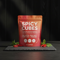 Bonbons Gommeux Épicés Naturels au Piment, Racine de Maca, Épimède et Muira Puama – Complément pour l'Équilibre Hormonal, le Calme et le Bien-être