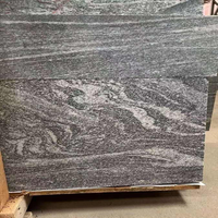 Dalles polies en granit vert Kuppam d'Inde, carreaux de granit gris-vert naturel pour revêtements de sol, revêtements muraux et comptoirs