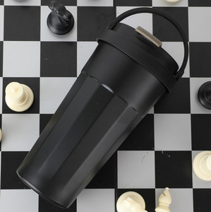 Portable Stainless Steel Insulated <b>Coffee</b> Cup with Handle Silicone Base Car Tumbler Business Gift Cup Low MOQ Custom Logo - Product Image 4