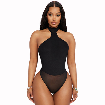 2024 summer new trend women solid color sleeveless bodysuits