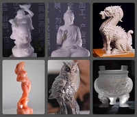 Enrutador CNC de 5 ejes Mini máquina de tallado de moldes de yeso rotativo 3D para grabado de modelo de retrato de goma de madera