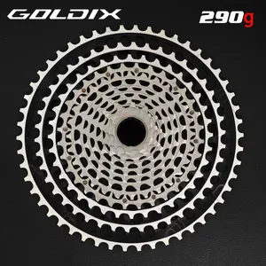 Cassette de vélo de montagne GOLDIX HG XD ultralégère et étanche, 12 <span class=keywords><strong>vitesses</strong></span>, compatible avec les manivelles <span class=keywords><strong>Shimano</strong></span> et SRAM - Product Image 1