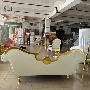 Atember aubende Luxus Gold New Style Hochzeit Liebe Sitz Thron Sofa King Stuhl für den Verkauf - Product Image 3