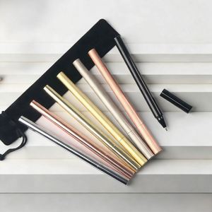 Simple Luxury Metal Ballpoint <b>Pens</b> Wholesale Gel <b>Pens</b> Slim Signature <b>Pens</b> with Custom logo for Corporate Event Advertising Gifts - Product Image 2