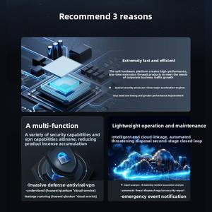 华为8级USG6000E-S12企业防火墙 * 通用电气组合<span class=keywords><strong>2</strong></span>*通用电气RJ45 <span class=keywords><strong>2</strong></span> * 10GE SFP VPN安全云 - Product Image 3