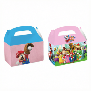 Caja de Regalo Personalizada con Logotipo Impreso para Niños, Caja de Regalo para Fiestas Infantiles, Caja de Embalaje para Juguetes, Caja de Papel con Asa para Niños - Product Image 1