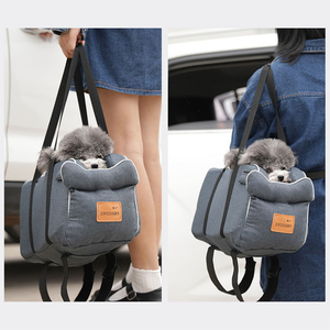 Waterproof Portable Warm <b>Pet</b> Car Armrest <b>Central</b> Control Console Cat Small Dog Kennel Nest Booster Seat with Safety Tethers - Product Image 5