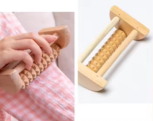 Akupunktur ahşap ayak masajı rulosu tetik noktası gevşeme spor ve eğlence ağrı ve stres rahatlama için - Product Image 3