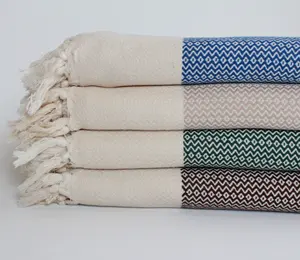 Serviette turque pre-plucked avec motif de diamant, serviette pour cuisine, gluta, poissons, de haute qualité, prix le meilleur prix - Product Image 1