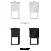 Casing Ponsel Tahan Air Universal IPX8 Ramah Lingkungan TPU Segel Ganda Kantong Kedap Air dengan Tali Gantungan untuk Berenang Menyelam