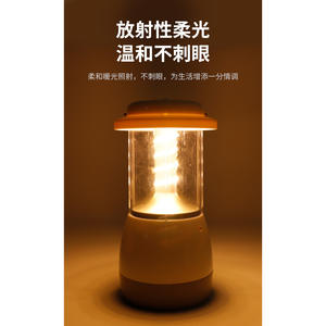 Nouveau projecteur LED rechargeable haute puissance, batterie 1200 mAh, lampe de camping portable pour la randonnée et l'utilisation en extérieur - Product Image 2