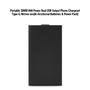 CJCD243604201AZ Power Bank 20000mAh Double sortie USB Chargeur de téléphone Entrée Type C Batterie externe - Product Image 1