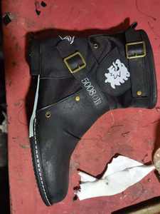 21 nouvelles bottes courtes pour hommes à bout rond, bottes en cuir PU pour hommes européens et américains, bottes à talon bas, commerce extérieur pour hommes - Product Image 3