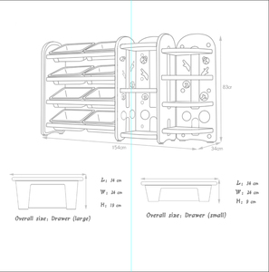 Feelkdis Décoration d'intérieur Organisateur moderne pour enfants Vêtements pour bébés Aliments Écologique Salon <span class=keywords><strong>Chambre</strong></span> Boîte de rangement en plastique Jouets - Product Image 2