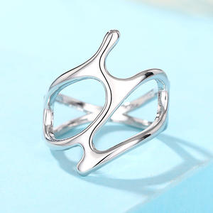 Anelli geometrici in lega placcati oro, gioielli unisex alla moda, regalo per donne e uomini - Product Image 3