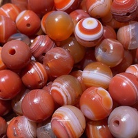 Perles d'agate naturelles Millefiori, accessoires pour bracelet DIY, multi-gemmes, agate rouge, perles de prière bouddhistes antiques