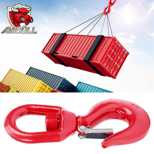 Gancho de agarre industrial de fábrica Ambull 8,2 T Gancho giratorio autoblocante con pestillo de agarre para cadena 16 mm Hecho de acero de aleación - Product Image 3