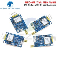 Module GPS TZT NEO-6M NEO-7M NEO-8M NEO-9M GY-NEO6MV2 GY-NEO7MV2 GY-NEO8MV2 avec contrôle de vol EEPROM MWC APM2.5 et grande antenne