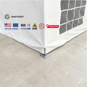 Tente de réception GAXTENT 6m x 10m, structure en aluminium, imperméable, blanche, pour mariages, événements, fêtes, gazebo extérieur - Product Image 5