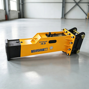 Marteau hydraulique de type boîte SB43 avec moteur pour excavatrice de 5 à 12 tonnes, pour démolition et brisage de roche - Product Image 1