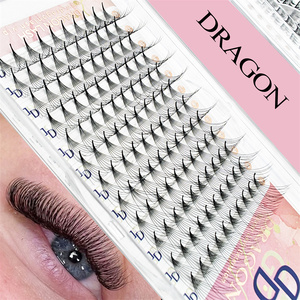 Extensions de cils pré-faites en volume russe 2D 3D 4D 5D 6D 0.07, pré-éventailées, faites à la main, 12 rangées C D, pour la vente en gros - Product Image 3