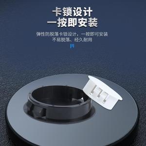 Bouchon à clipser en nylon noir et blanc, rond, anti-poussière, pour panneau de meuble, capuchon d'extrémité, bouchon en plastique durable - Product Image 4