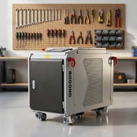 Machine de nettoyage au laser pulsé de haute qualité 500 W à refroidissement par eau pour l'élimination de la rouille et de la peinture sur l'acier