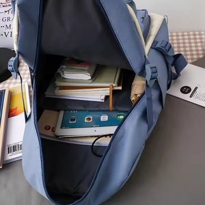 Custom Student <b>Backpack</b> Set <b>Women</b> <b>Large</b> Capacity 5 Piece Student Rucksack Girls Casual <b>Backpack</b> Schoolbag Lunch Bag Set - Product Image 4