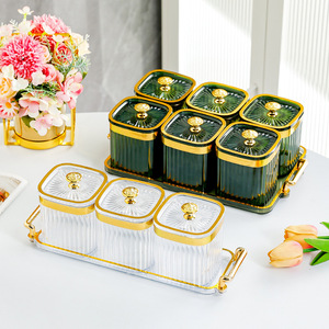 Airtight Food Storage <b>Containers</b> Rectangle <b>Plastic</b> Lid For Grains Spices Beans Nuts Tea Rice Party Use - Product Image 3