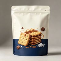 Sacs d'emballage alimentaire refermables personnalisés avec fermeture éclair et thermoscellage pour biscuits, bonbons et autres produits alimentaires