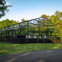 Estructura de Carpa de Aluminio de Gran Envergadura con Techo de PVC Transparente y Resistente para Eventos y Bodas