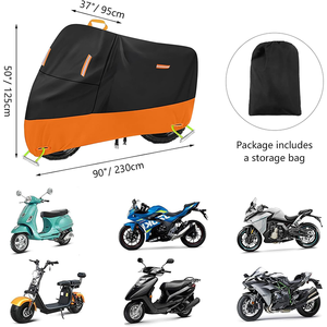 Heavy Duty Oxford Motorcycle Body Cover with Premium Weather Defense for Long Term Outdoor Storage Custom Logo Available - Product Image 2