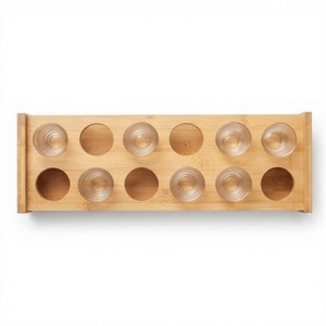 Support à verres en bois de qualité supérieure – Organisateur élégant et durable, idéal pour la maison, la cuisine et la salle à manger, fabriqué en Inde - Product Image 3