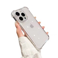 1.5MM trou de précision sacs gonflables coin pour Protection coque de téléphone transparente coque arrière en TPU transparent pour iPhone 15 Pro Max