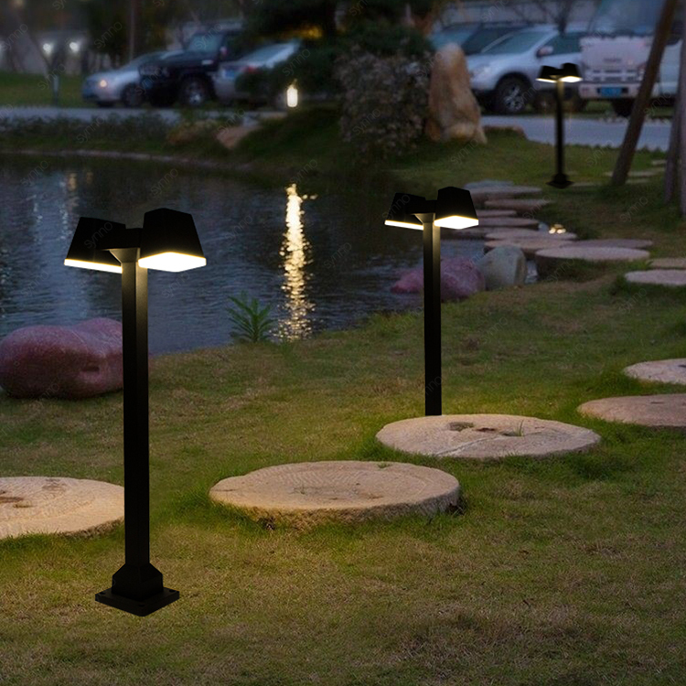 Aluminum Outdoor Led Lawn Light 12w Ip65 Yard Garden Light Waterproof Decorative Pathway Lawn Lamps Led Bollard Light